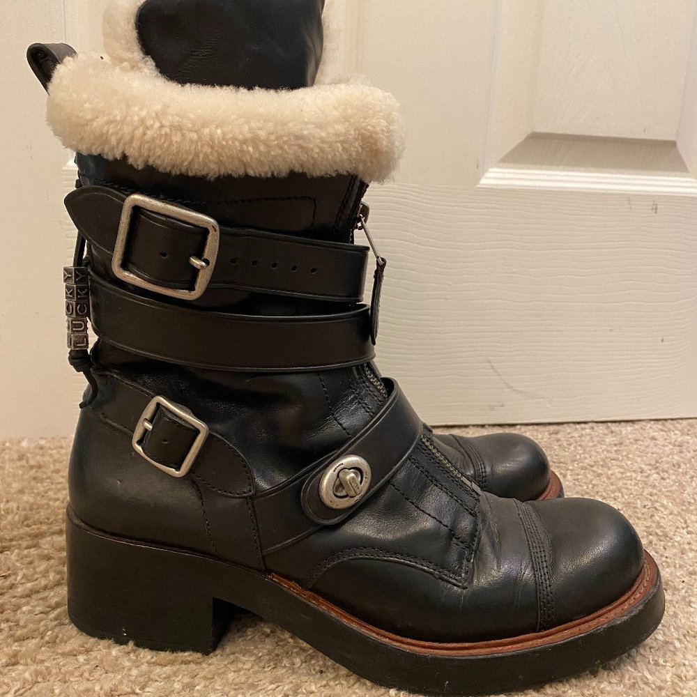 Coach Zip Moto Boot